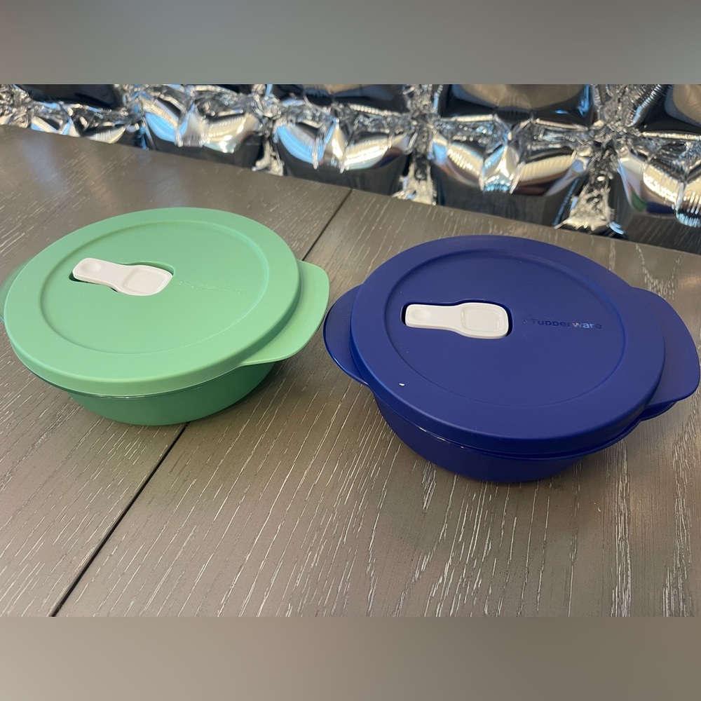 Tupperware New Containers with Steam Vent Lids